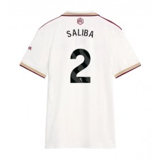 Arsenal William Saliba #2 Tredjedrakt Kvinner 2025-26 Kortermet Arsenal William Saliba #2 Tredjedrakt Kvinner 2025-26 Kortermet